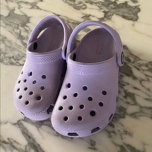 Kids Lilac crocs C8